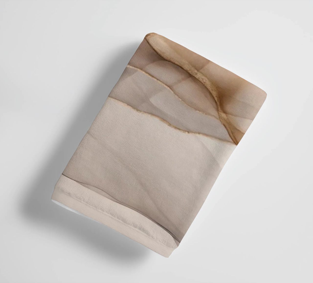 Inky Transparency Abstract Flow Beige Brown towel by Andrea Haase Modern Home