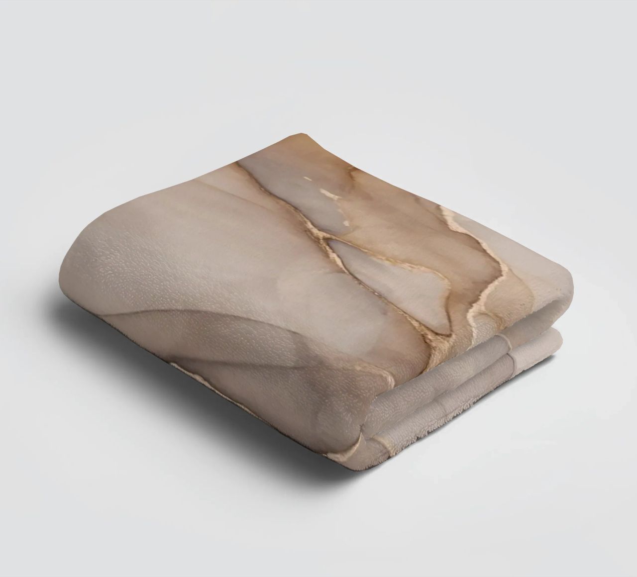 Inky Transparency Abstract Flow Beige Brown towel by Andrea Haase Modern Home