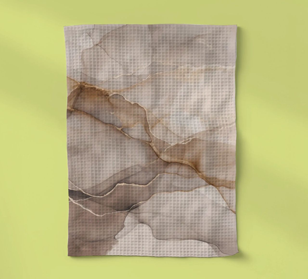 Inky Transparency Abstract Flow Beige Brown tea towel by Andrea Haase Modern Home
