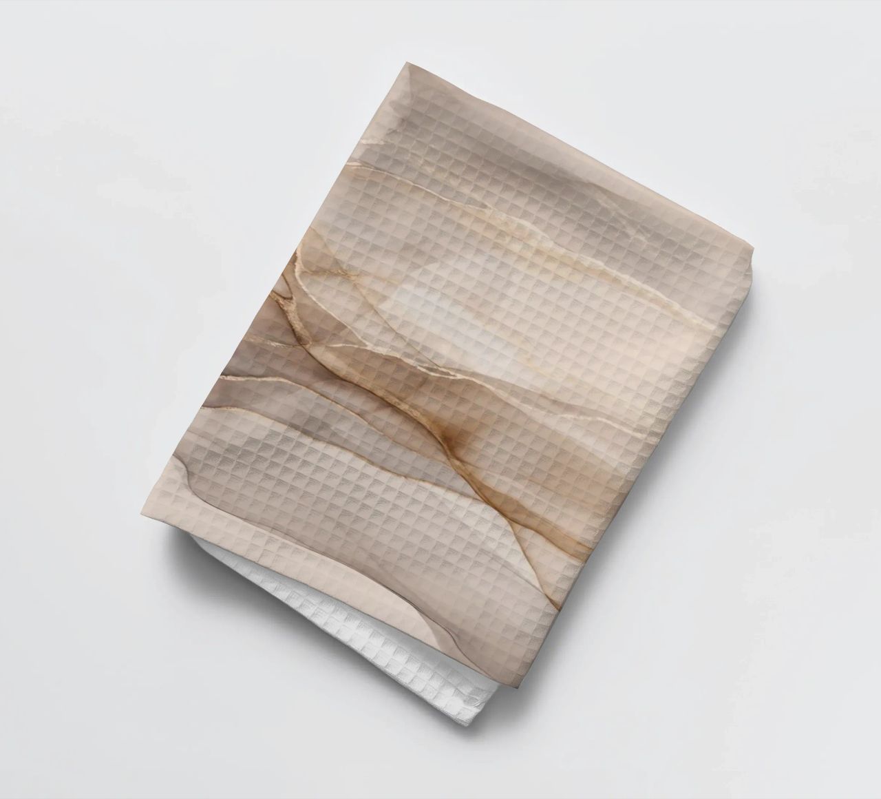 Inky Transparency Abstract Flow Beige Brown tea towel by Andrea Haase Modern Home