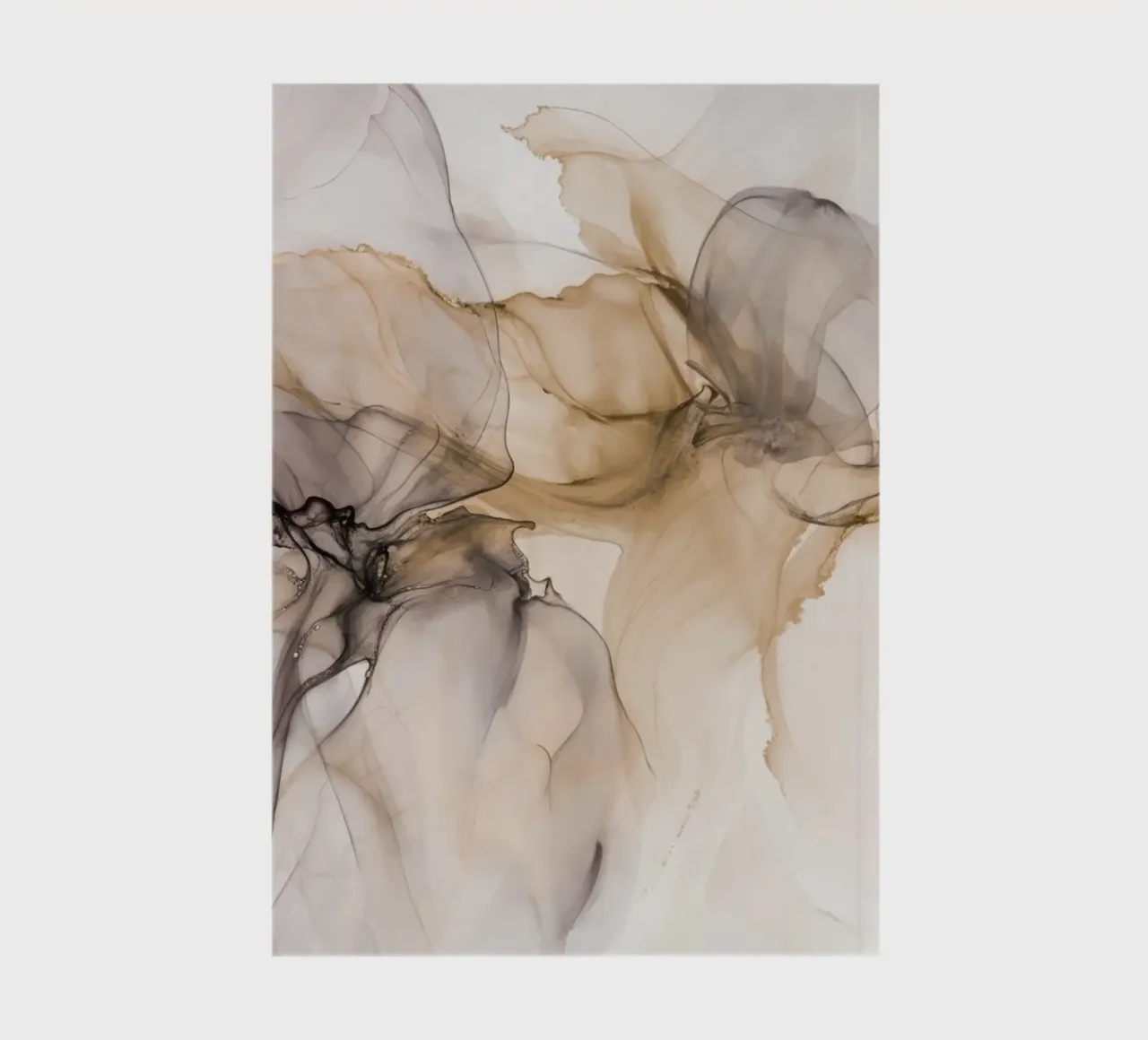 Zeitlupe Schwebetinte Beige Braun Notizbuch von Andrea Haase Modern Home
