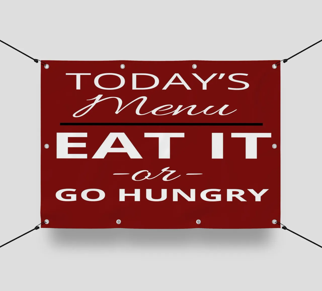 Eat It or Go Hungry telo in pvc da ramosashop