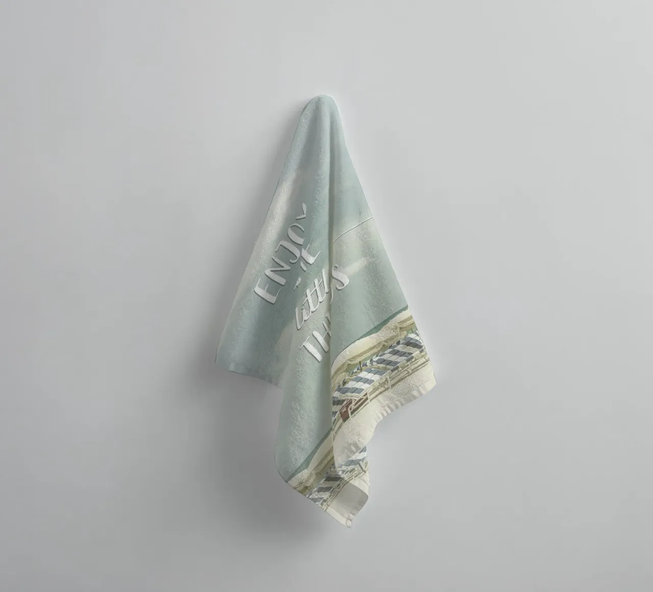 Enjoy the little things | Beachscape asciugamano da bagno da Melanie Viola