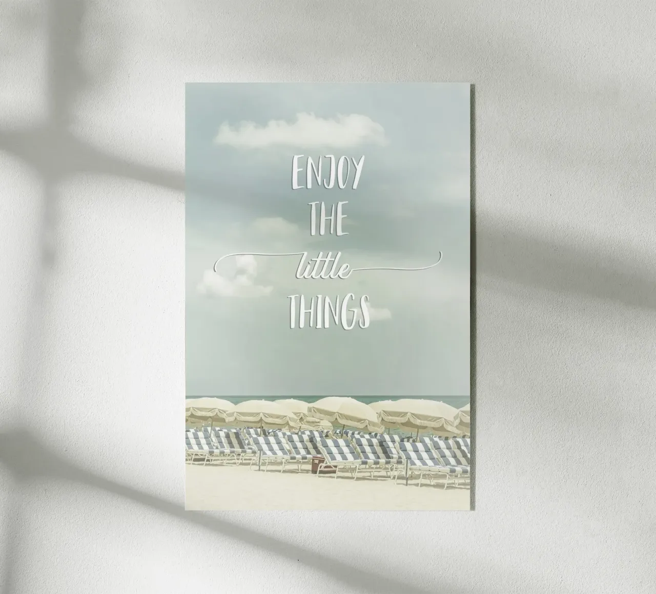 Enjoy the little things | Beachscape plexiglass da Melanie Viola