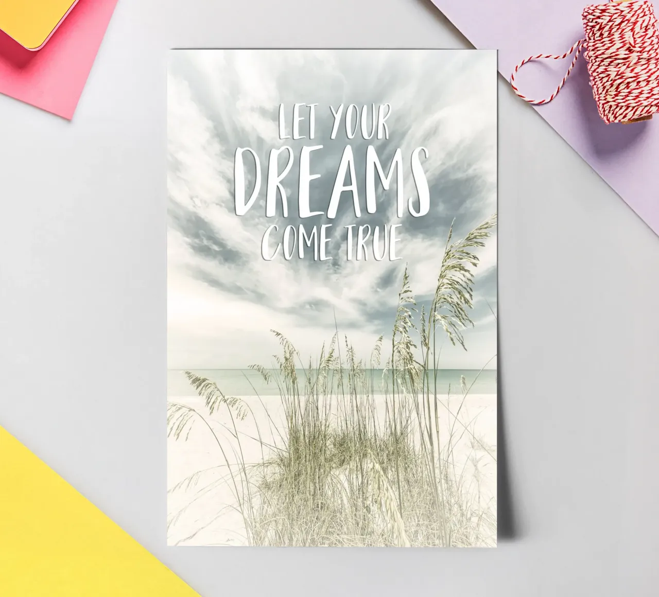 Let your dreams come true | Oceanview foglio adesivo da Melanie Viola