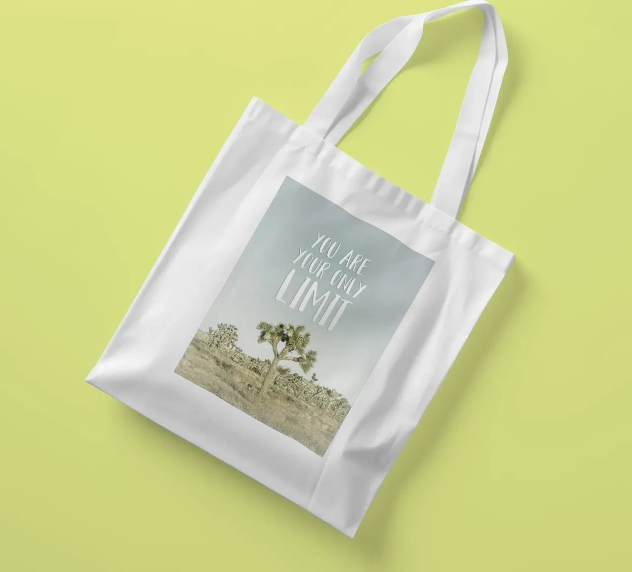You are your only limit | Desert impression borsa in juta da Melanie Viola