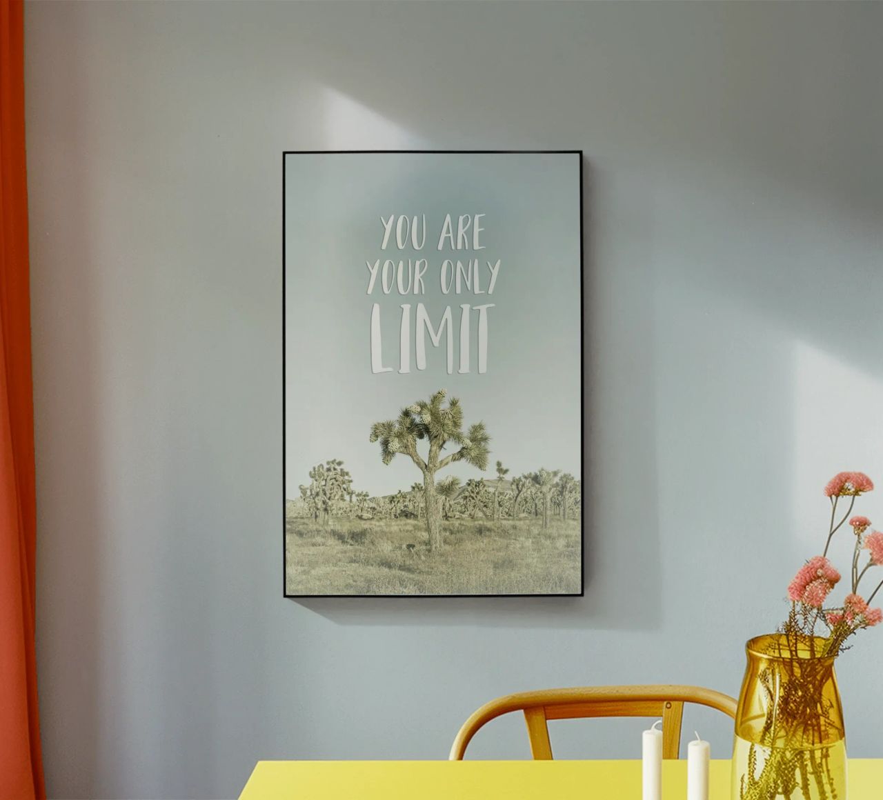 You are your only limit | Desert impression plexiglass da Melanie Viola