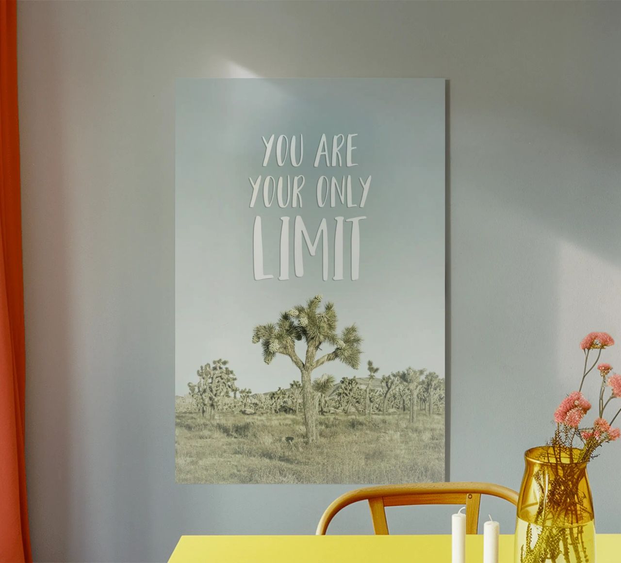 You are your only limit | Desert impression plexiglass da Melanie Viola