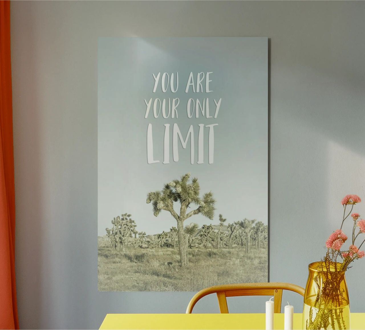 You are your only limit | Desert impression pannello forex da Melanie Viola
