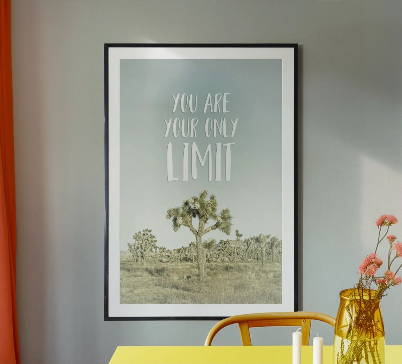 You are your only limit | Desert impression poster da Melanie Viola