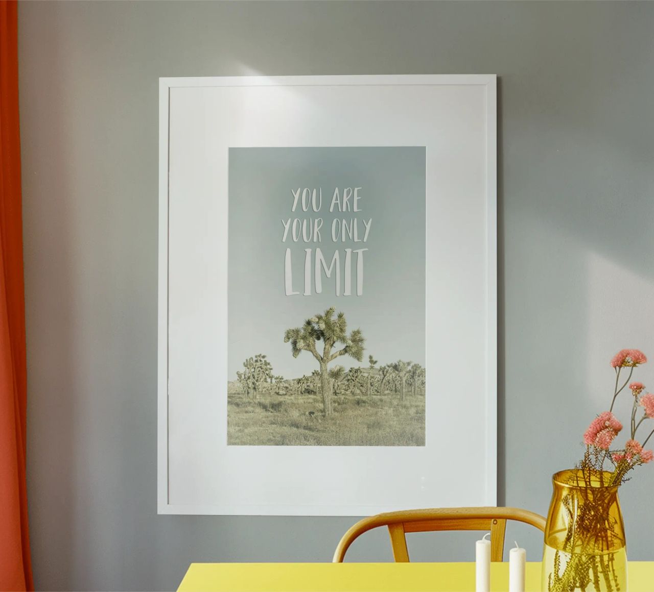 You are your only limit | Desert impression poster da Melanie Viola