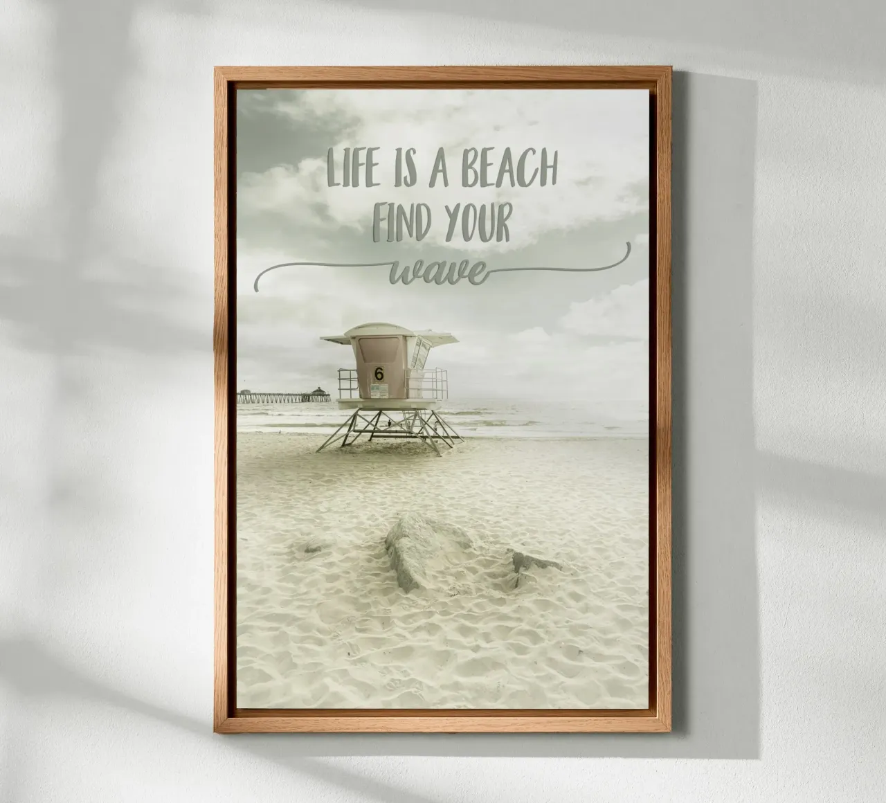 Life is a beach. Find your wave. | Beachscape pannello forex da Melanie Viola