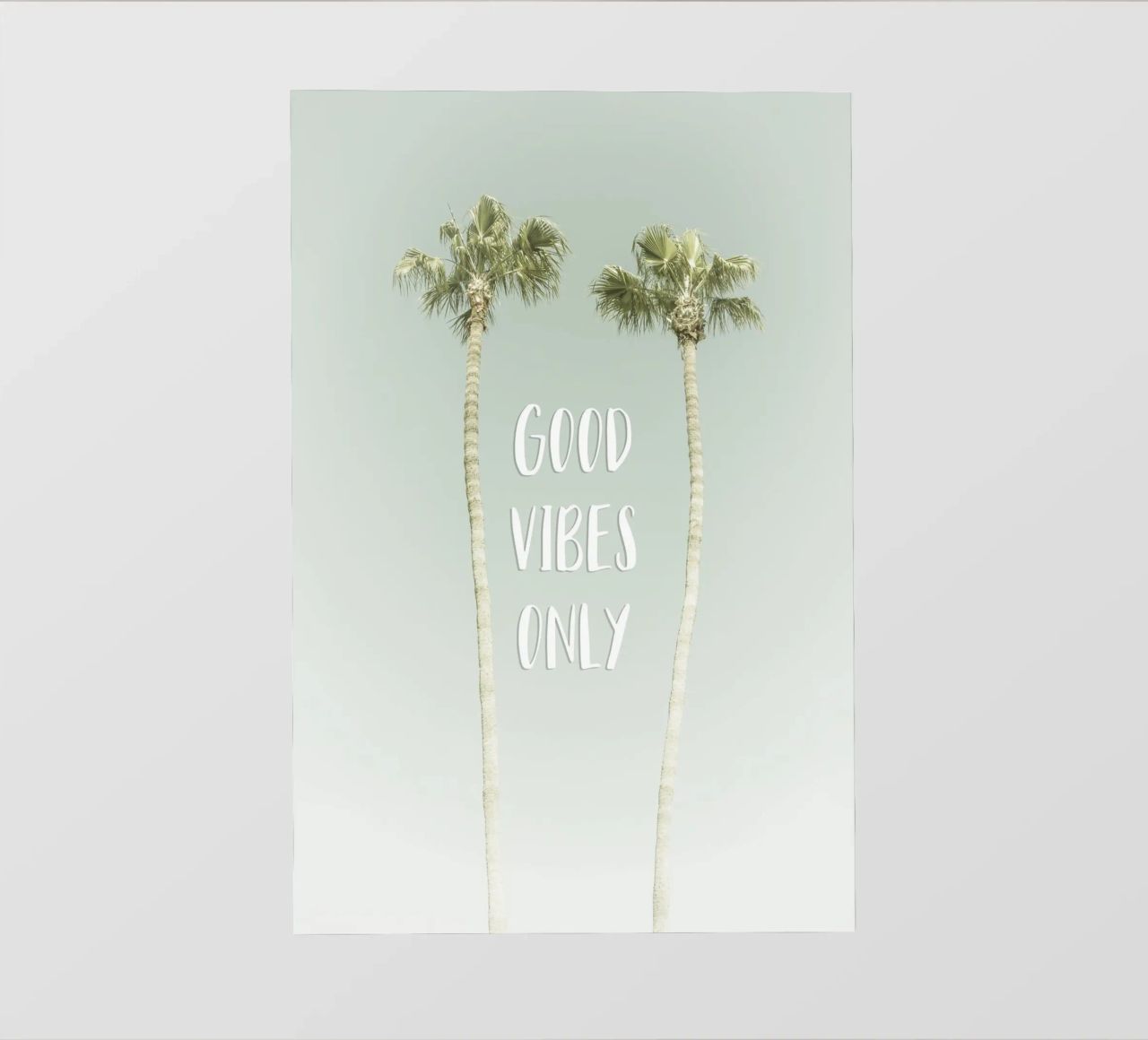 Good vibes only | Idyllic Palm Trees pellicola backlit da Melanie Viola