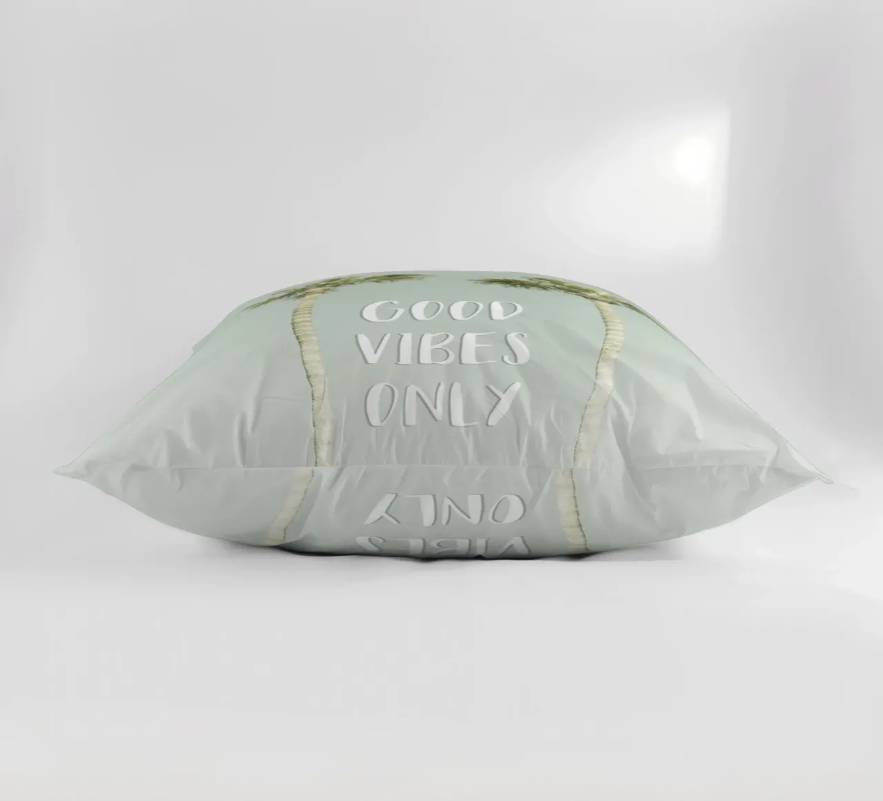 Good vibes only | Idyllic Palm Trees cuscino da Melanie Viola