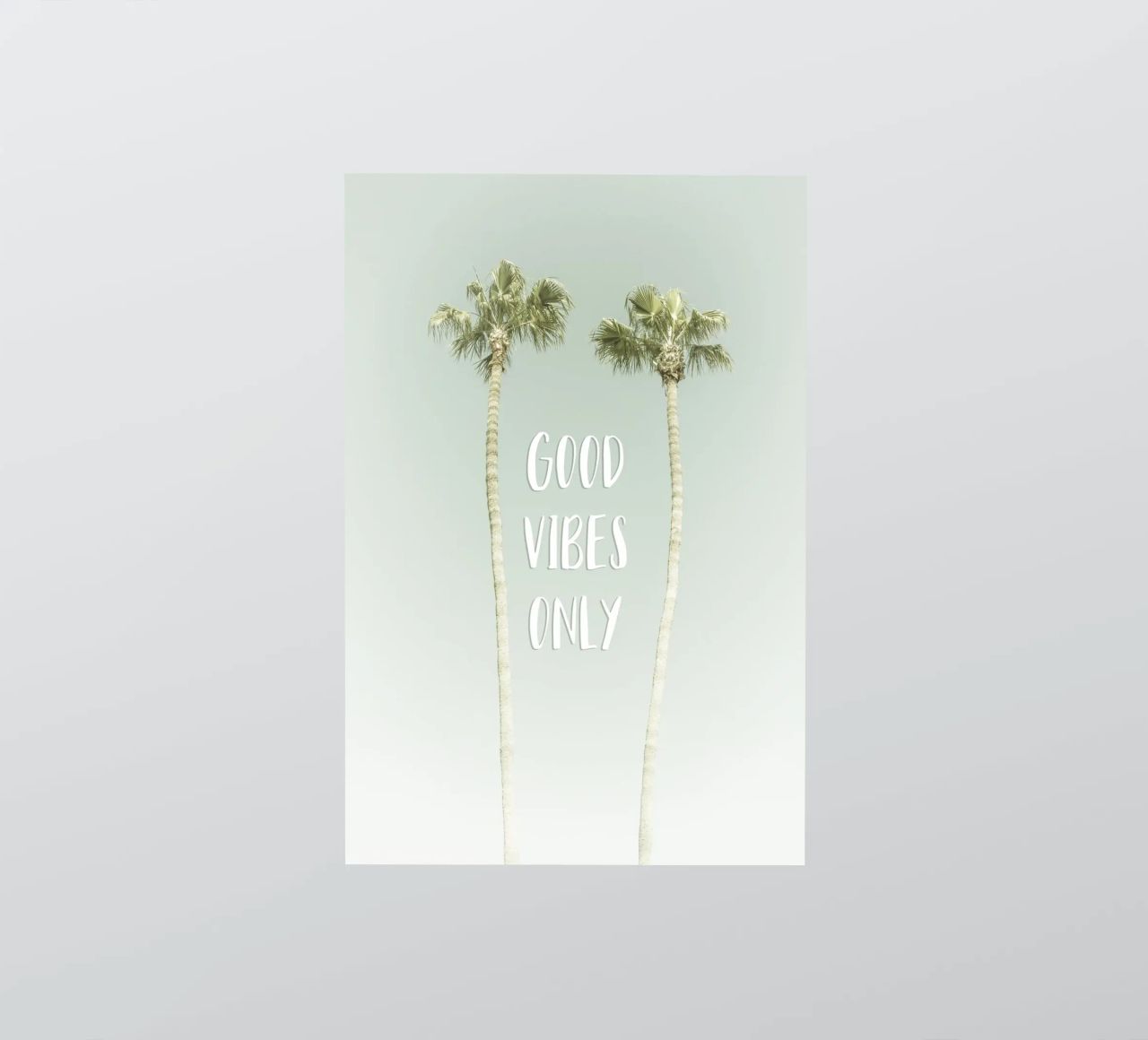 Good vibes only | Idyllic Palm Trees adesivo da Melanie Viola