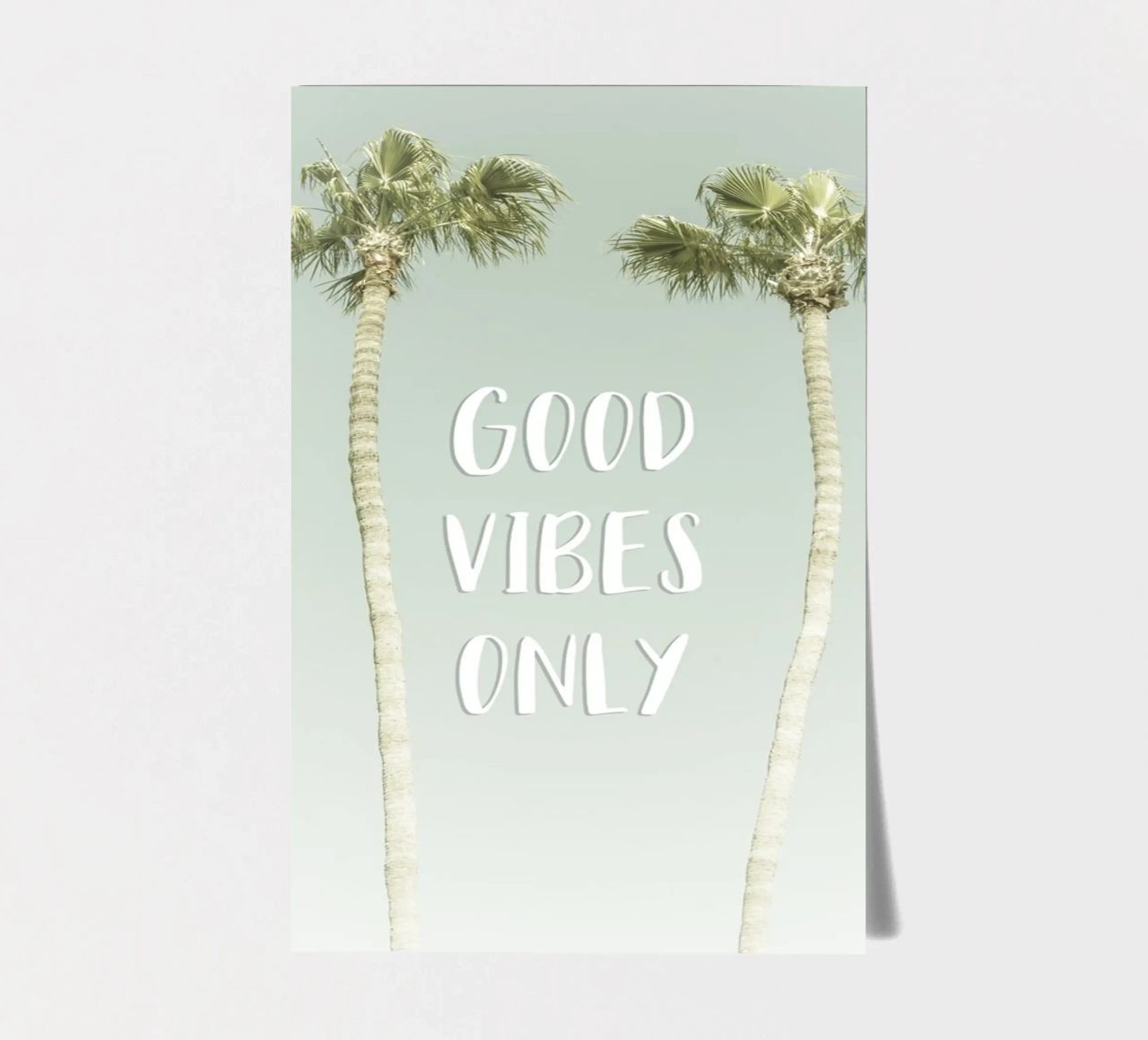 Good vibes only | Idyllic Palm Trees foglio adesivo da Melanie Viola