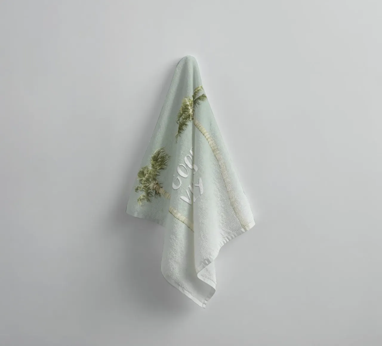 Good vibes only | Idyllic Palm Trees asciugamano da bagno da Melanie Viola