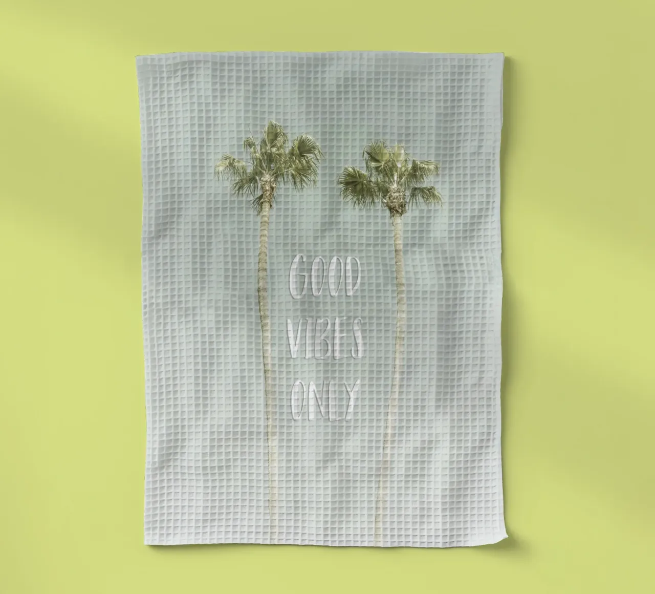 Good vibes only | Idyllic Palm Trees canovaccio da cucina da Melanie Viola