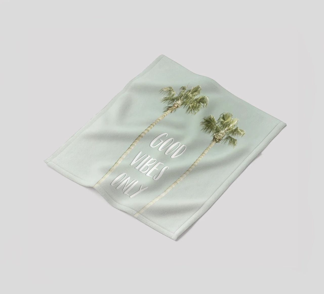 Good vibes only | Idyllic Palm Trees coperta in pile da Melanie Viola