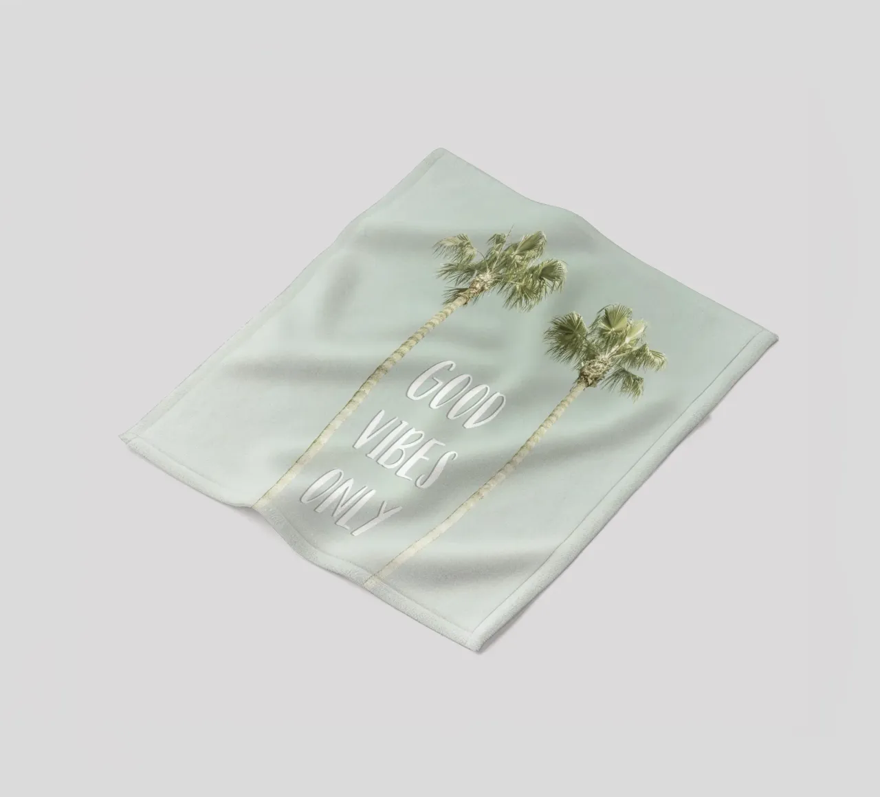 Good vibes only | Idyllic Palm Trees coperta in pile da Melanie Viola