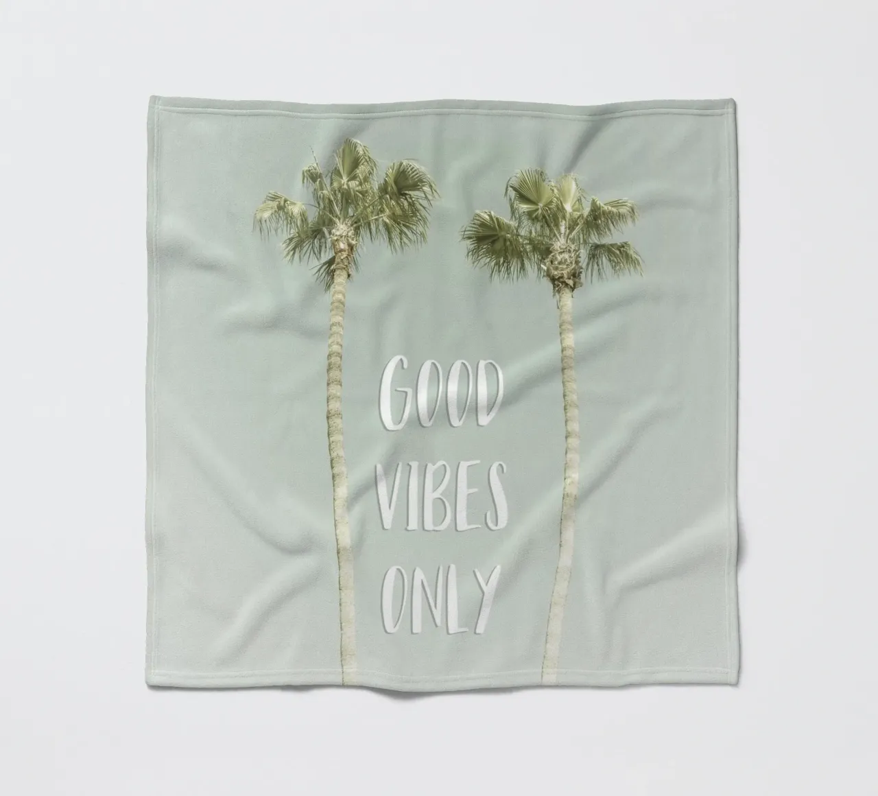 Good vibes only | Idyllic Palm Trees coperta in pile da Melanie Viola