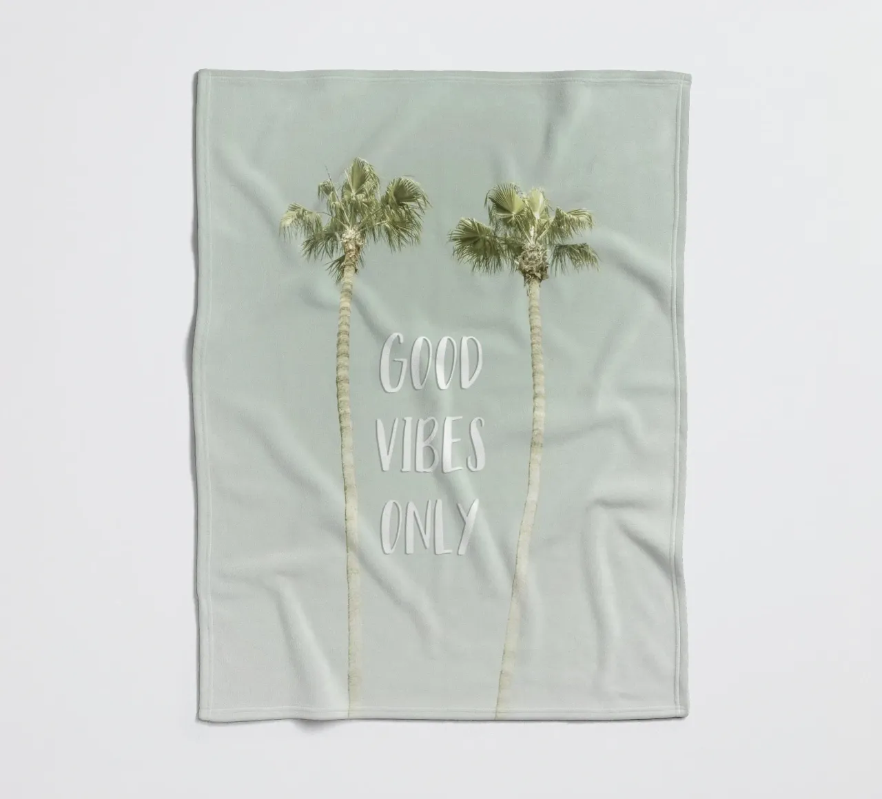 Good vibes only | Idyllic Palm Trees coperta in pile da Melanie Viola