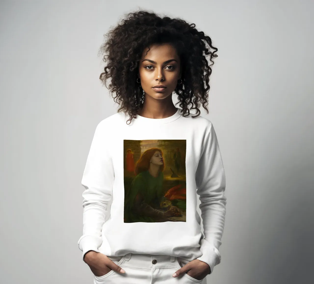 Dante Gabriel Rossetti - Beata Beatrix (1870) felpa da Timeless Artworks