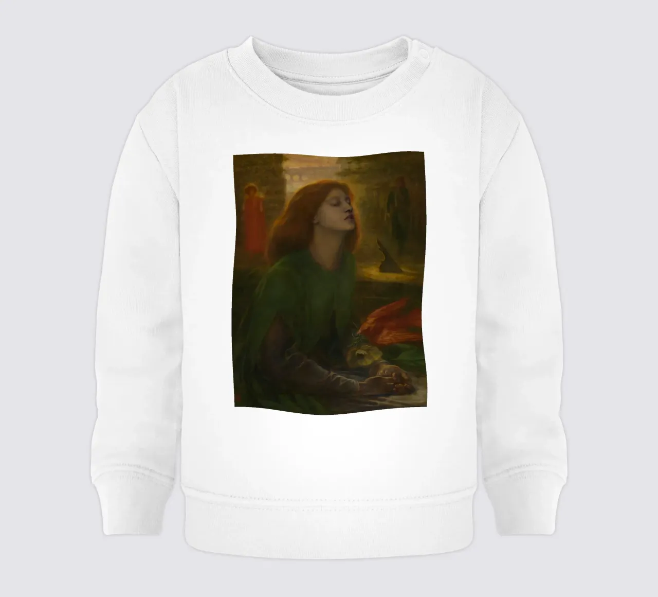Dante Gabriel Rossetti - Beata Beatrix (1870) sudadera de bebé de Timeless Artworks