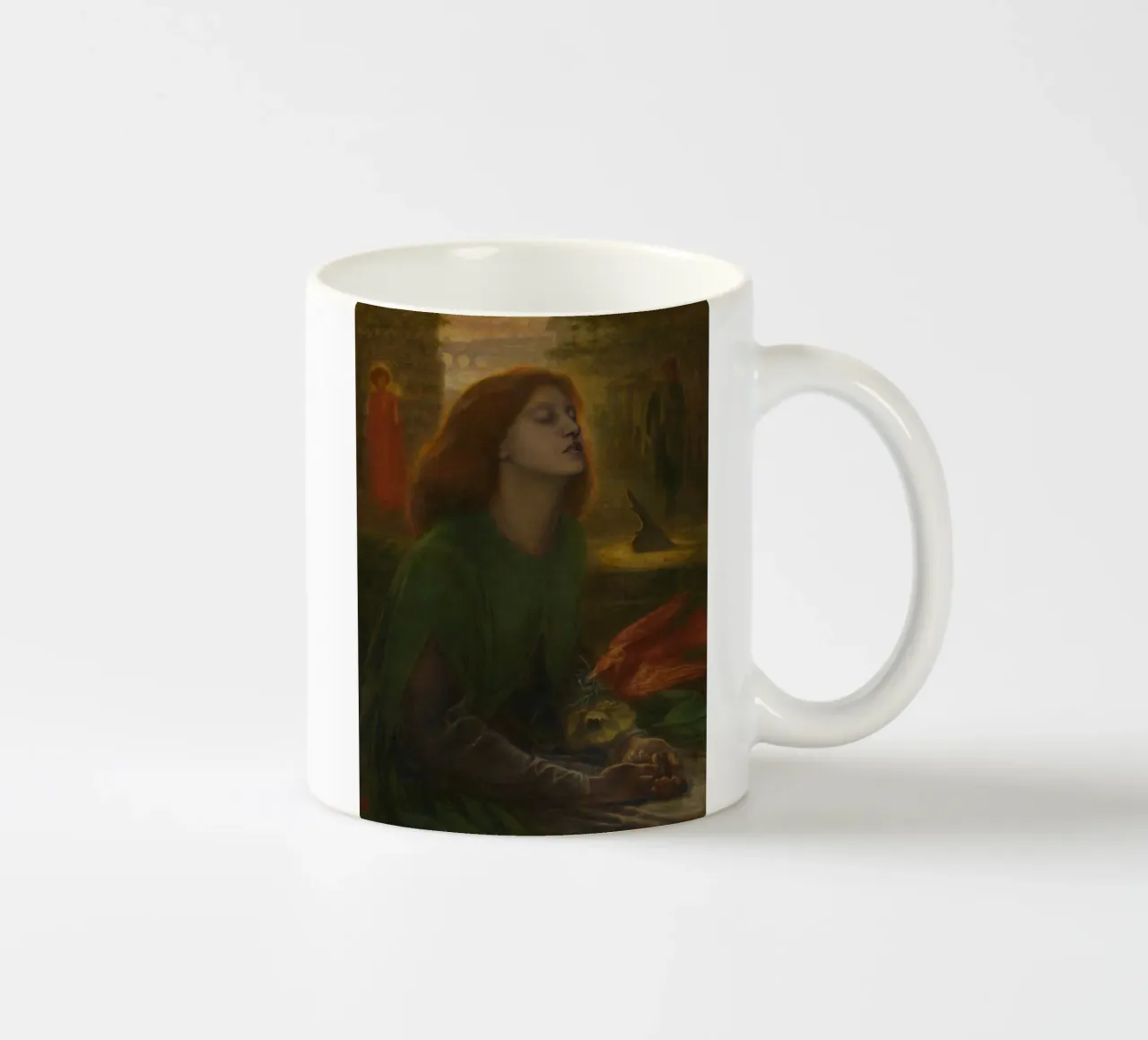 Dante Gabriel Rossetti - Beata Beatrix (1870) tazza in ceramica da Timeless Artworks