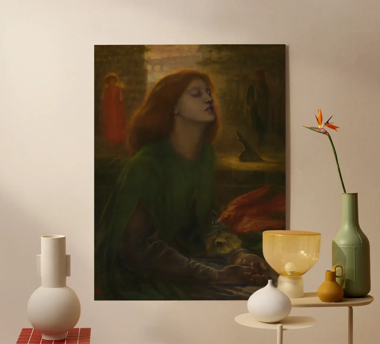 Dante Gabriel Rossetti - Beata Beatrix (1870) metacrilato de Timeless Artworks