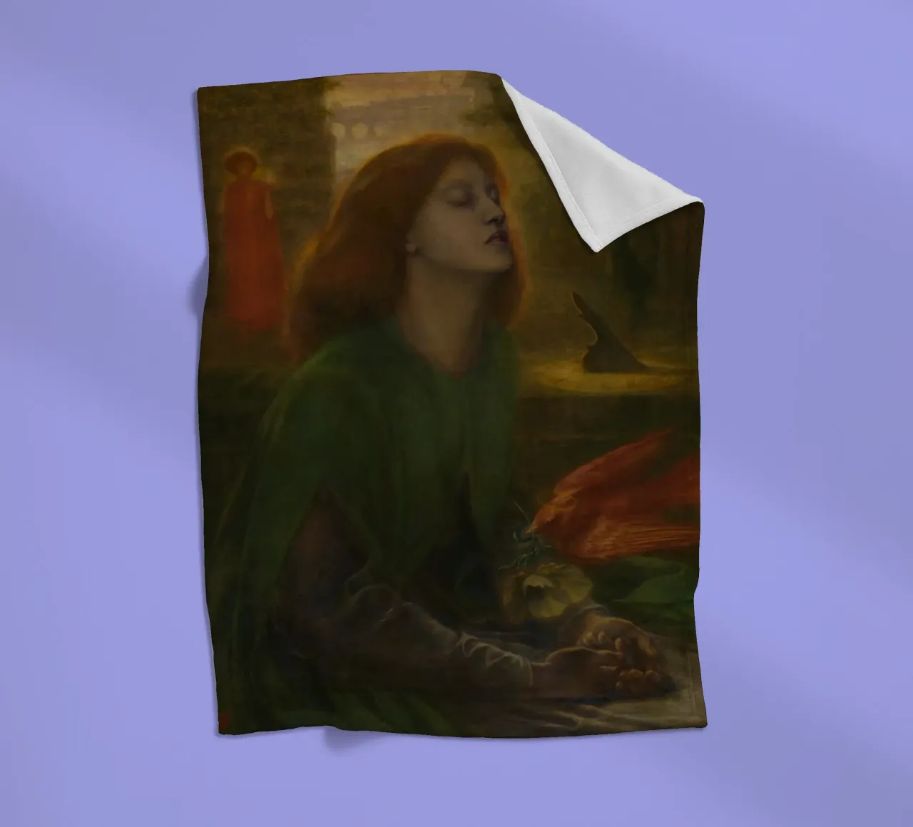 Dante Gabriel Rossetti - Beata Beatrix (1870) coperta in pile da Timeless Artworks