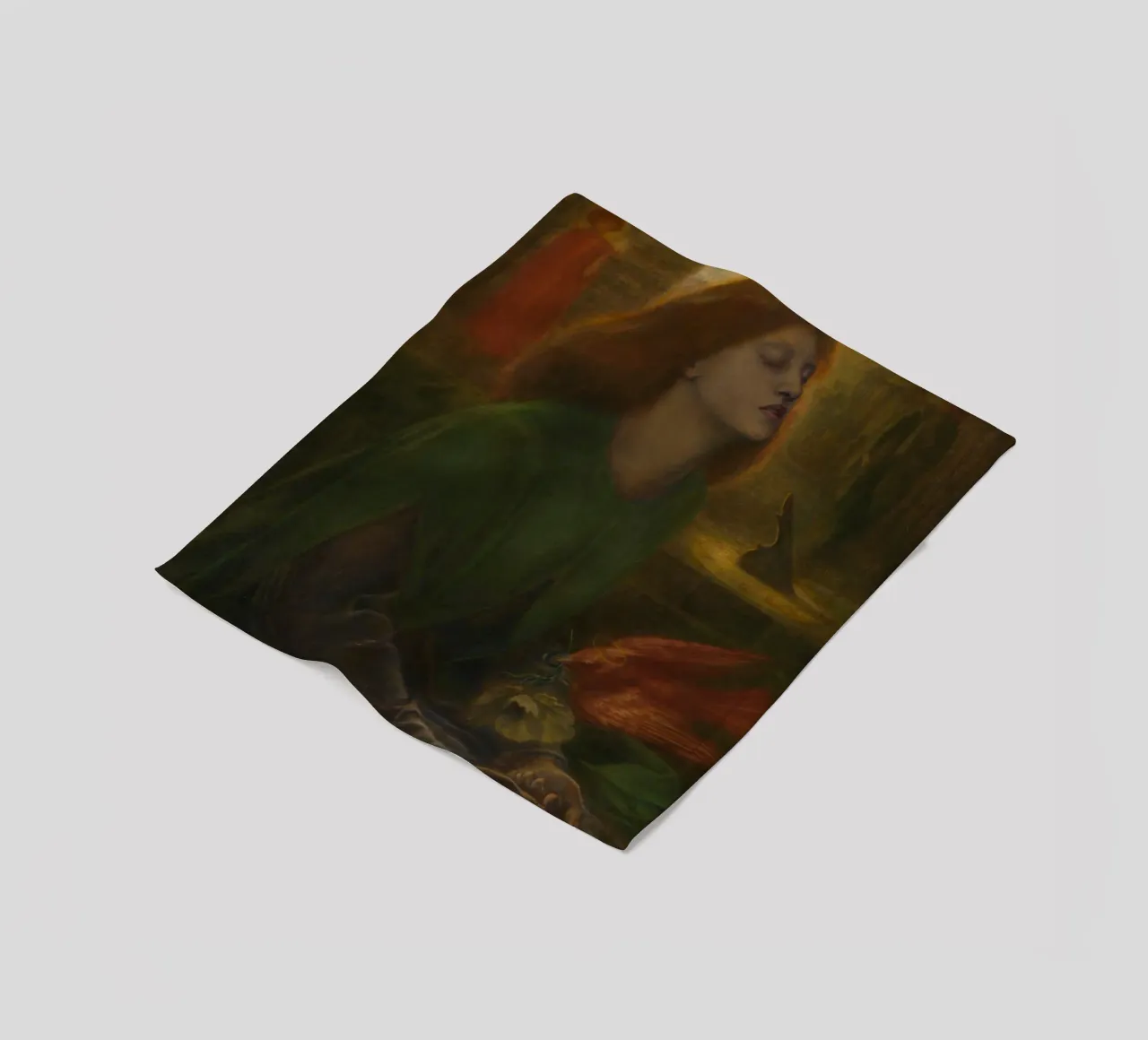 Dante Gabriel Rossetti - Beata Beatrix (1870) coperta in pile da Timeless Artworks