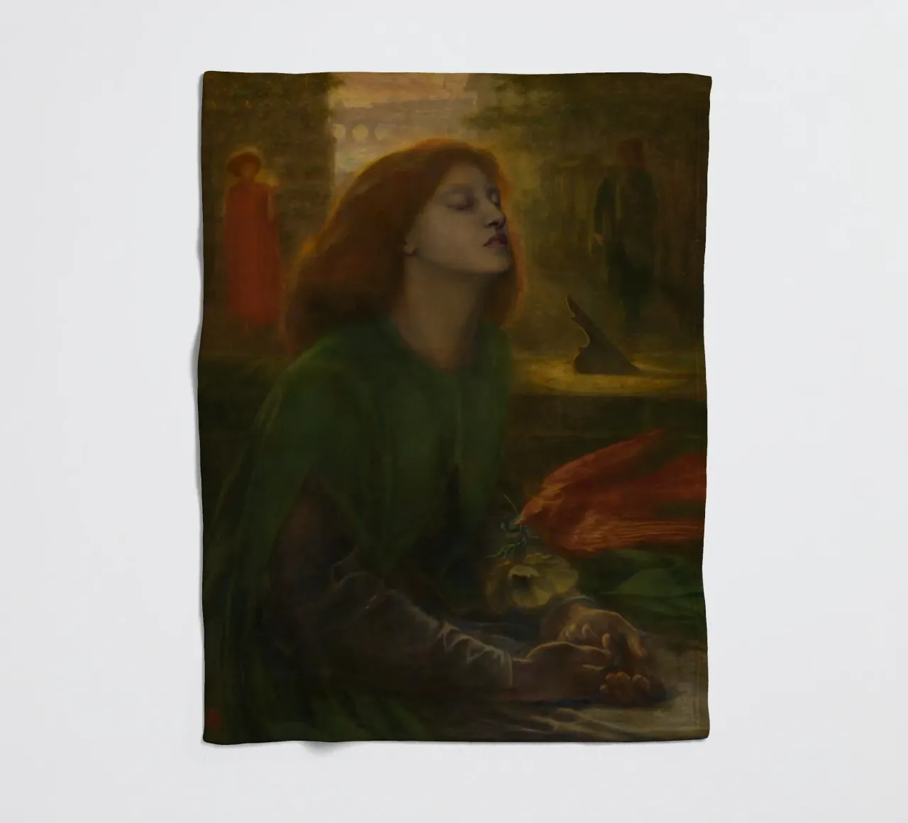 Dante Gabriel Rossetti - Beata Beatrix (1870) coperta in pile da Timeless Artworks