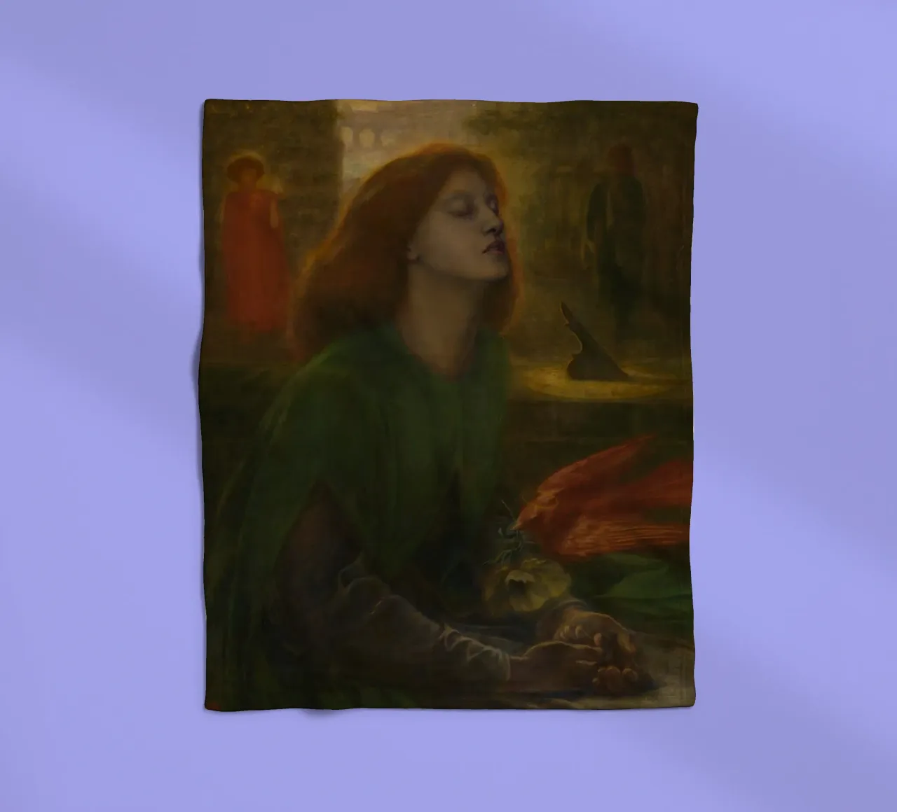 Dante Gabriel Rossetti - Beata Beatrix (1870) coperta in pile da Timeless Artworks