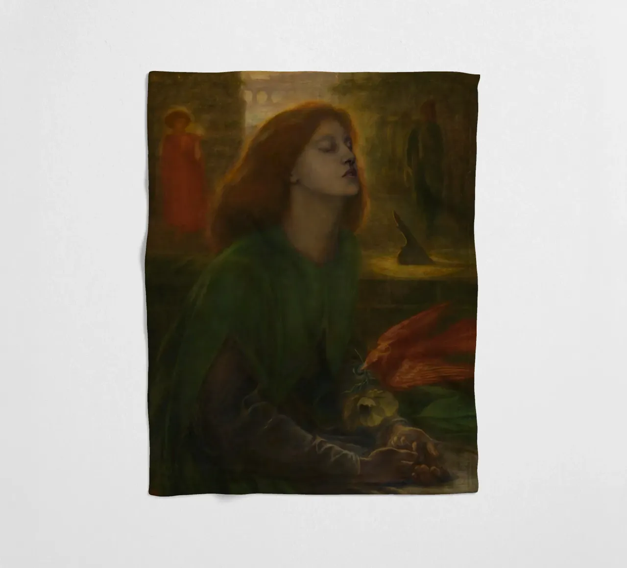 Dante Gabriel Rossetti - Beata Beatrix (1870) coperta in pile da Timeless Artworks