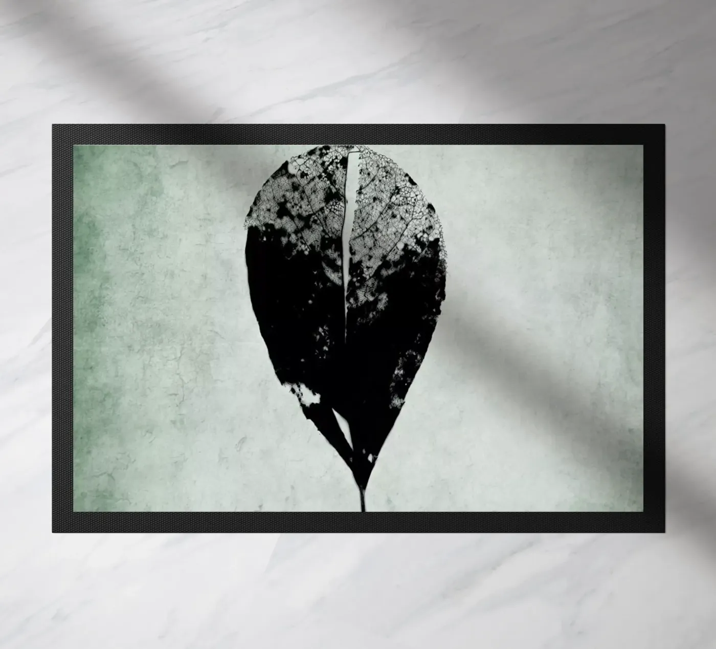 Leaf Skeleton doormat by Visuelle Poesie am Wegesrand