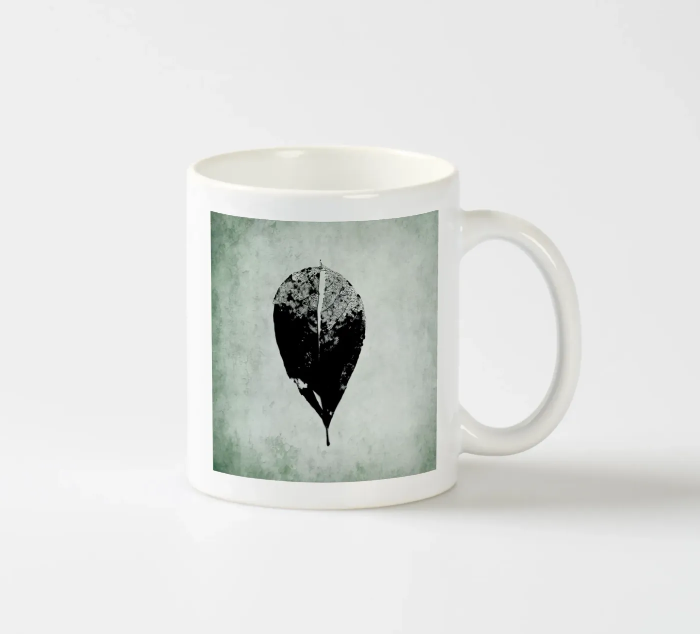 Leaf Skeleton ceramic mug by Visuelle Poesie am Wegesrand