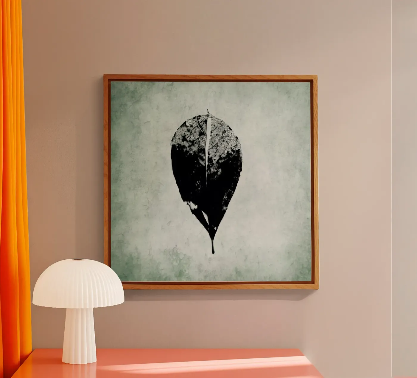 Leaf Skeleton acryl van Visuelle Poesie am Wegesrand