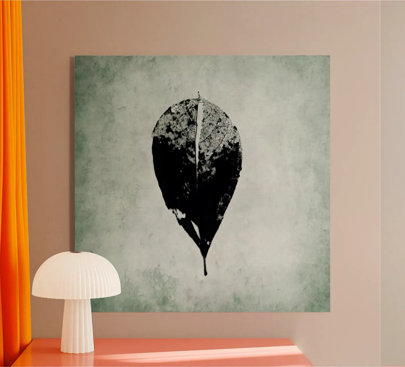 Leaf Skeleton acryl van Visuelle Poesie am Wegesrand