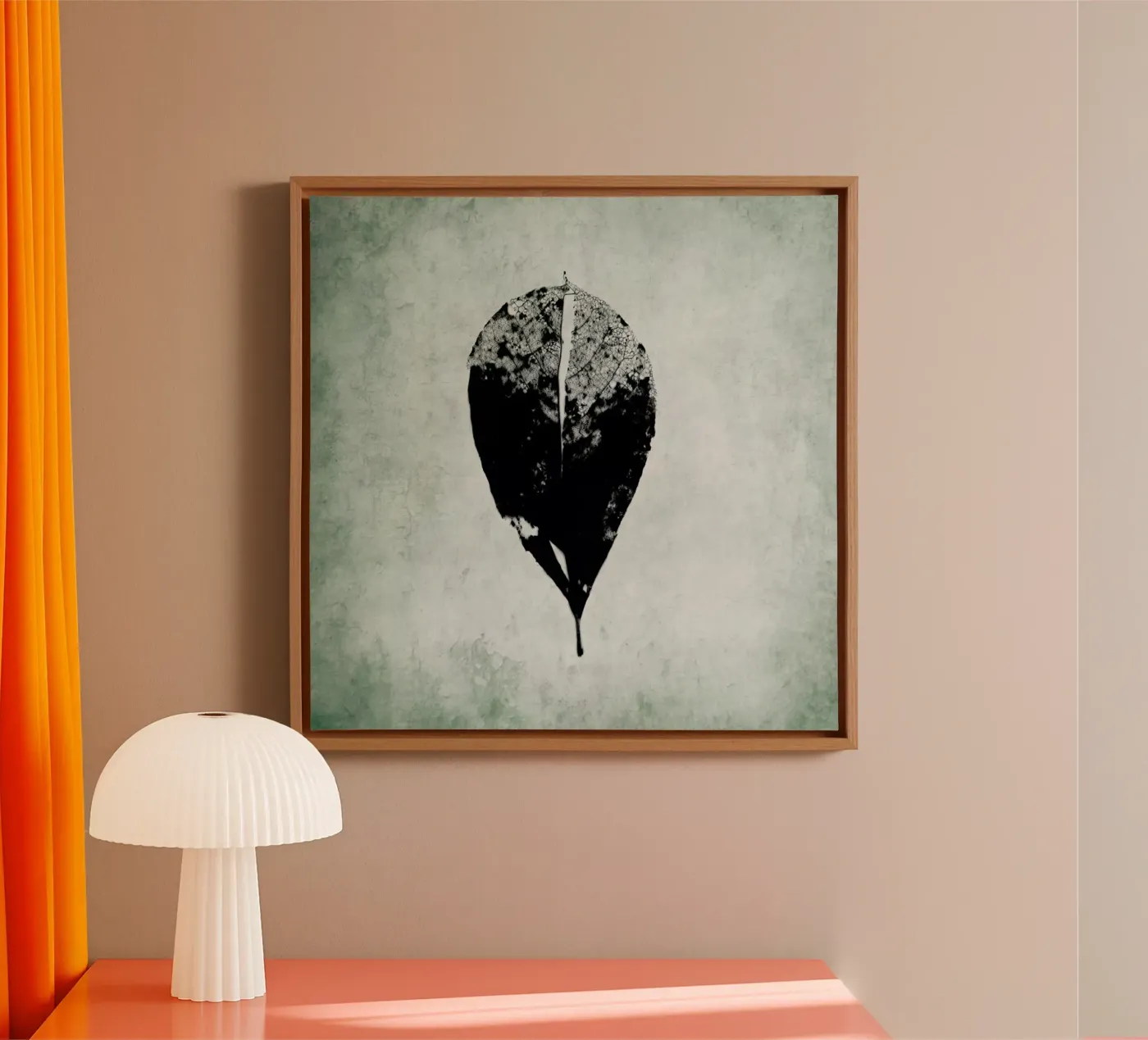 Leaf Skeleton Leinwand von Visuelle Poesie am Wegesrand