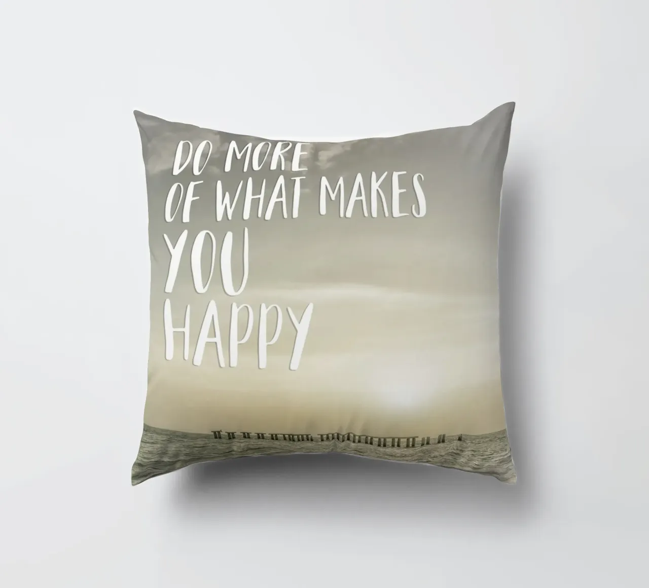 Do more of what makes you happy | Sunset cuscino da Melanie Viola