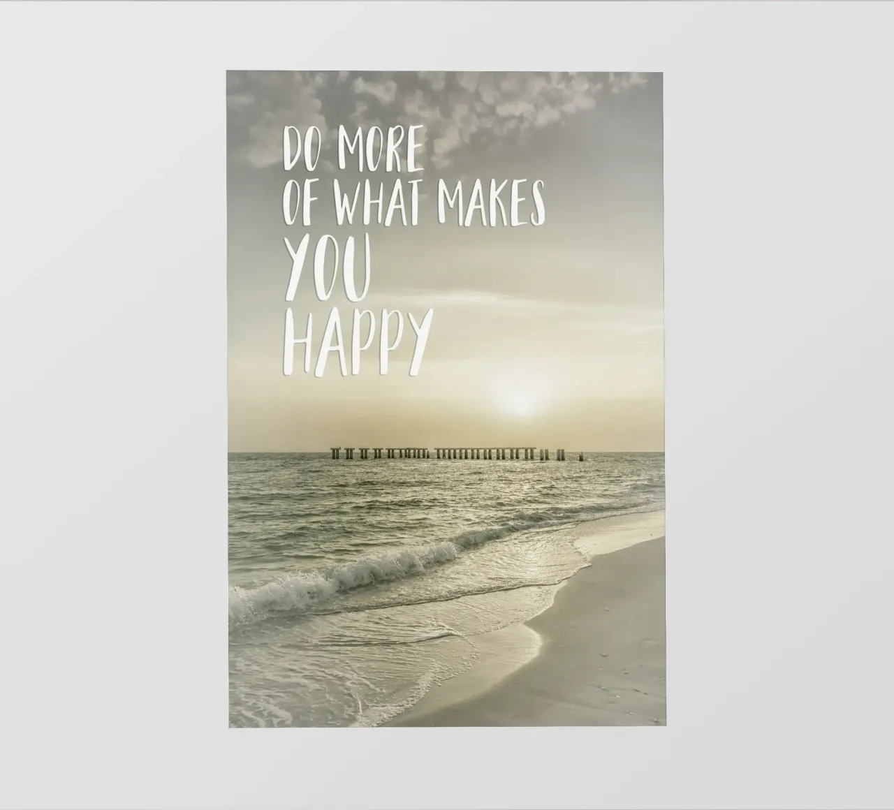 Do more of what makes you happy | Sunset telo in pvc da Melanie Viola