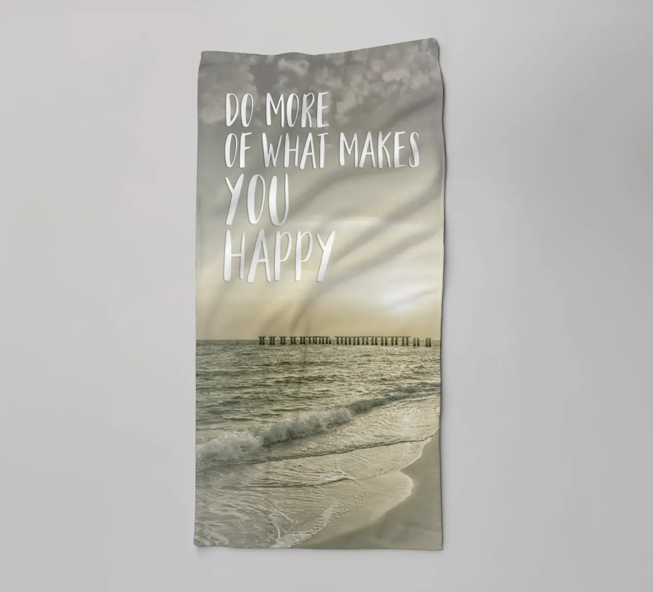 Do more of what makes you happy | Sunset asciugamano da bagno da Melanie Viola