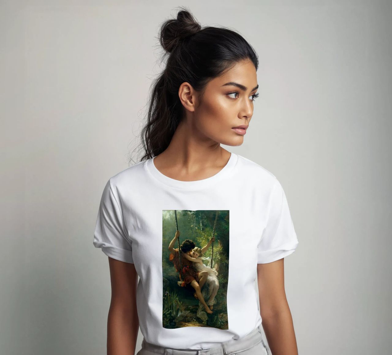Pierre Auguste Cot - Springtime t-shirt by Timeless Artworks