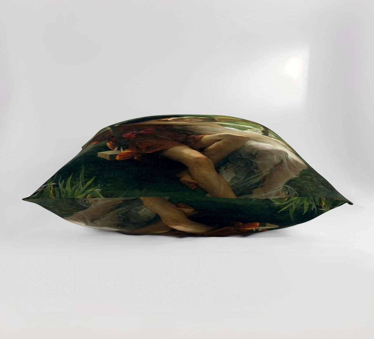 Pierre Auguste Cot - Springtime decorative cushion by Timeless Artworks