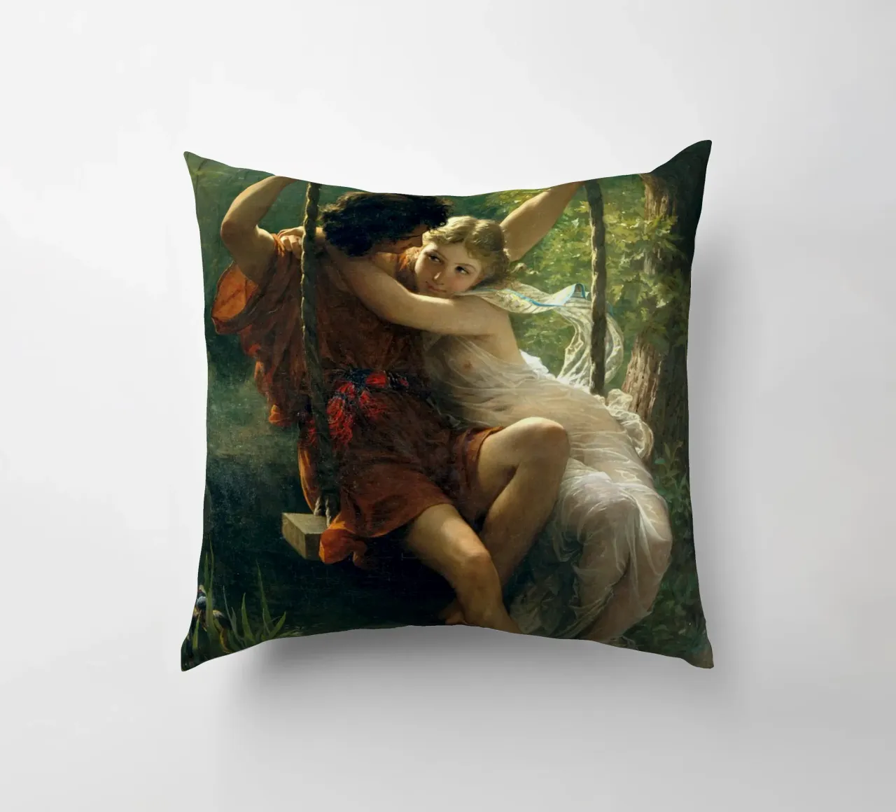 Pierre Auguste Cot - Primavera cojín de Timeless Artworks