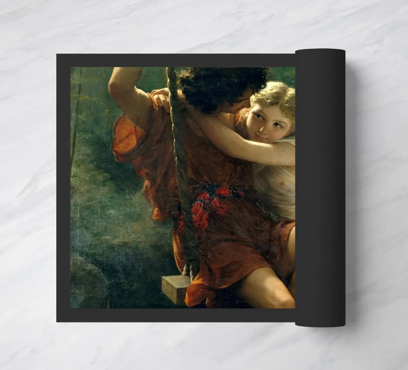 Pierre Auguste Cot - Springtime doormat by Timeless Artworks