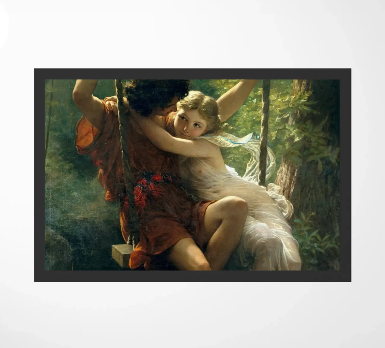 Pierre Auguste Cot - Springtime doormat by Timeless Artworks