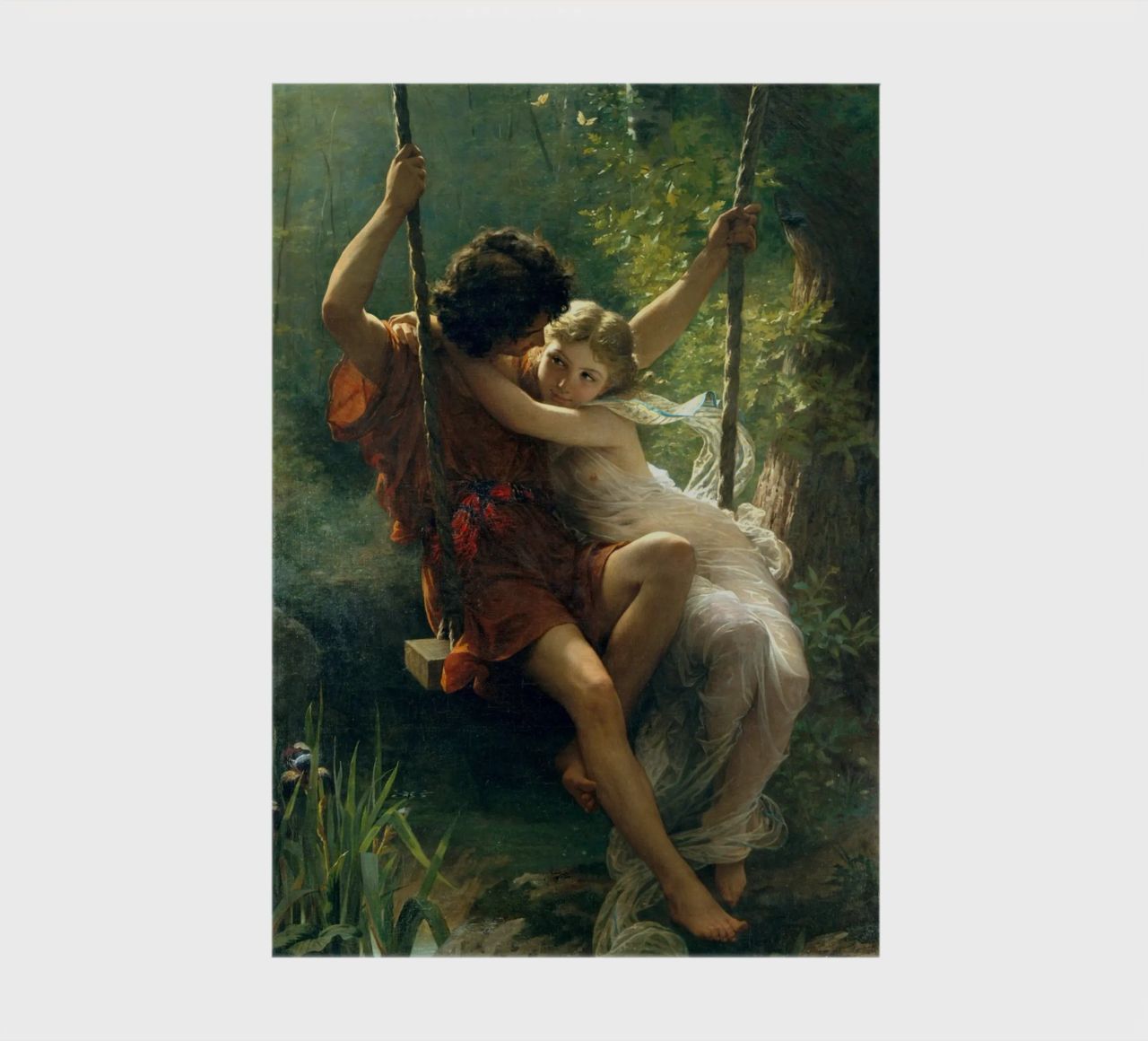 Pierre Auguste Cot - Springtime notebook by Timeless Artworks