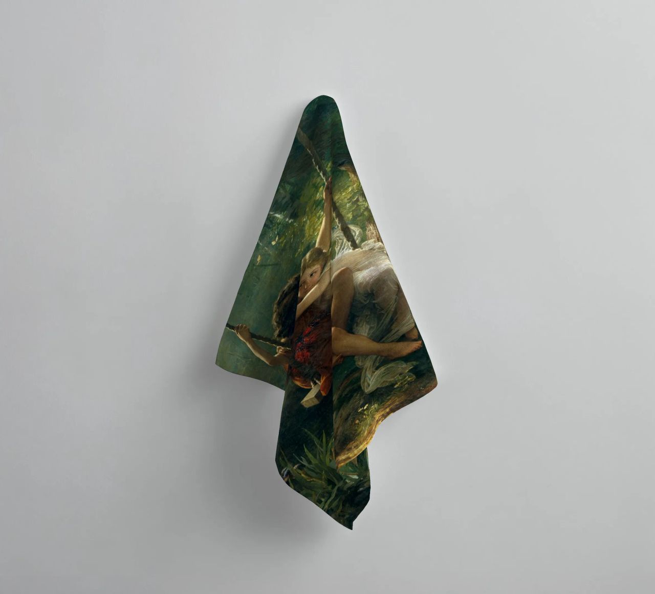 Pierre Auguste Cot - Springtime towel by Timeless Artworks